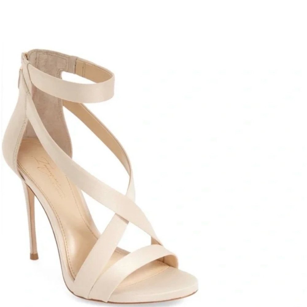 Vince Camuto Cream Strappy Heels